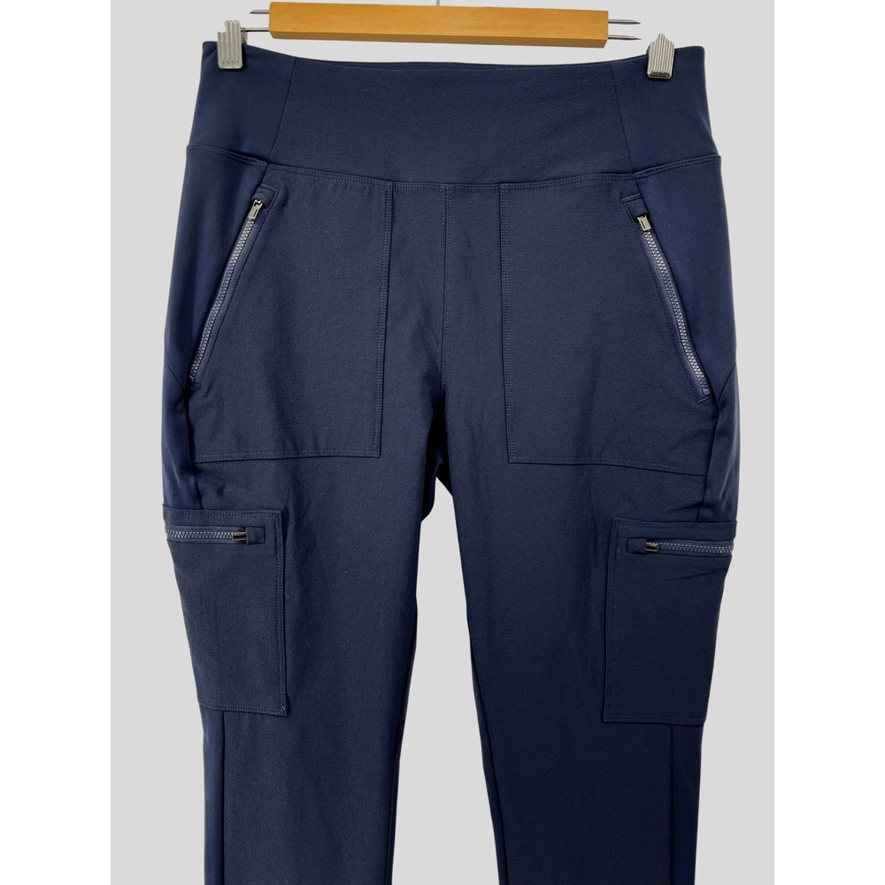 Athleta Navy Blue Headlands Hybrid High Rise Cargo Legging Size 8 Tall - Picture 5 of 15